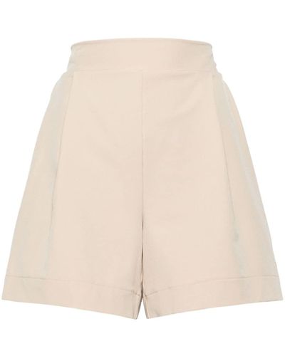 Goldbergh Penelope Tennis-Shorts mit hohem Bund - Natur