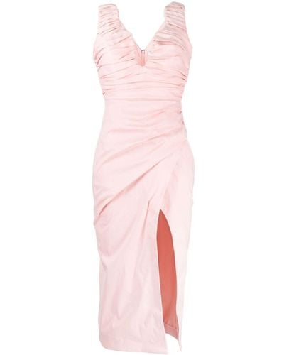 Rachel Gilbert Ivy シャーリング ドレス - ピンク