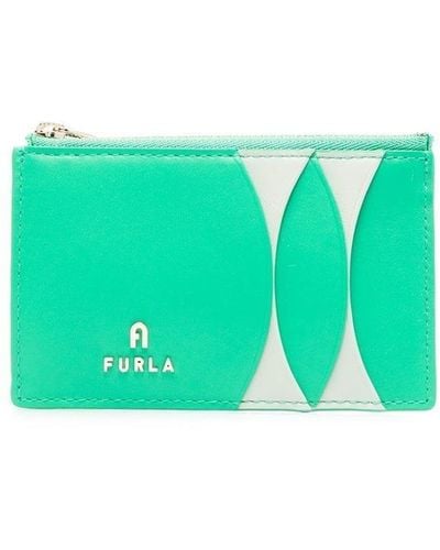 Furla Logo-plaque Leather Wallet - Green