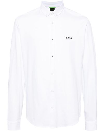 BOSS ロゴ シャツ - ホワイト