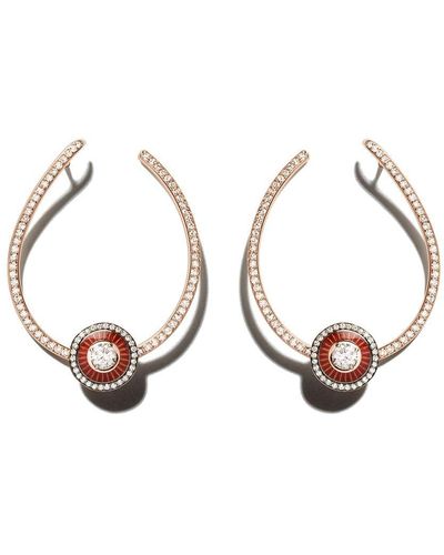 Selim Mouzannar 18kt Rose Gold Diamond Mina Earrings - Metallic