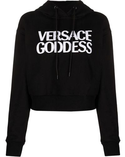 Versace Hoodie Met Logo - Zwart