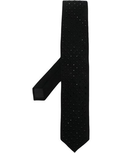 Sandro Crystal-embellished Tie - Black