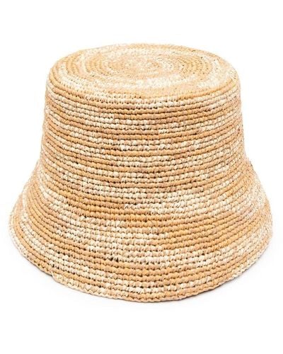 Sensi Studio Lampshade Woven Bucket Hat - Natural