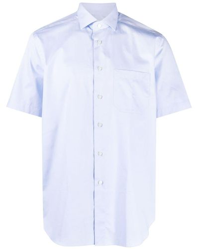 Xacus Short-sleeve Cotton Shirt - Blue