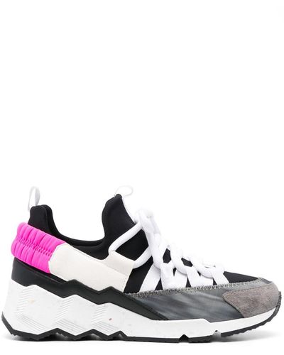 Pierre Hardy Trek Comet Lace-up Sneakers - White