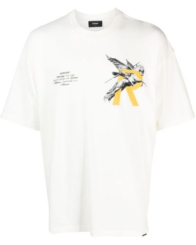 Represent T-Shirt mit grafischem Print - Weiß