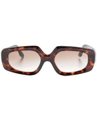 LAPIMA Sonnenbrille mit eckigem Gestell - Braun