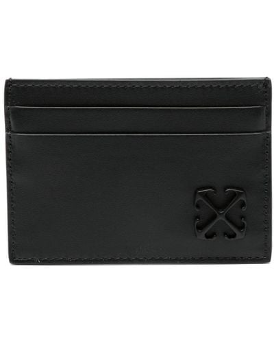 Off-White c/o Virgil Abloh Leather Jitney Card Holder - Black