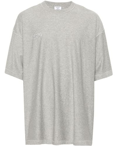 Vetements T-Shirt im Inside-Out-Look - Grau