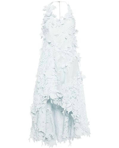 Zimmermann Natura Kleid mit Blumenapplikation - Weiß