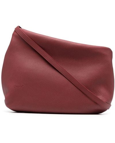 Marsèll Asymmetric Calf-leather Shoulder Bag - Red