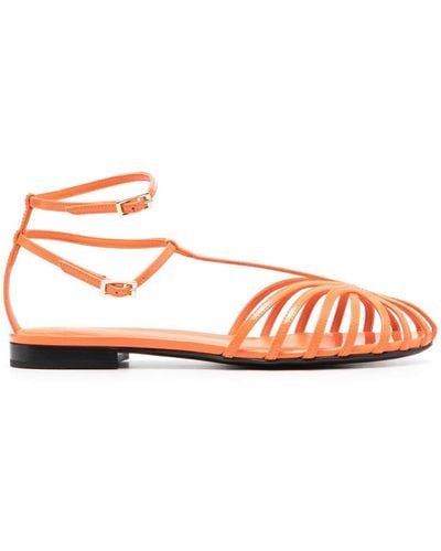 ALEVI Strappy Flat Sandals - Pink