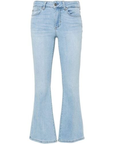 Liu Jo Cropped Bootcut Jeans - Blue