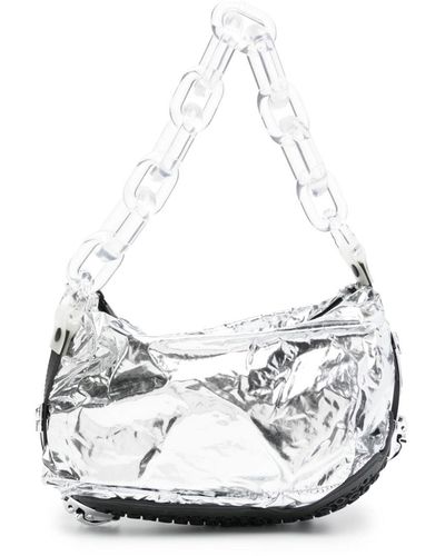 Innerraum Mirrored Faux-leather Shoulder Bag - White