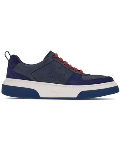 Ferragamo Gancini Low-top Sneakers - Blauw