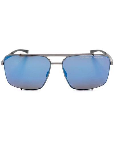 Porsche Design P ́8919 Pilot-frame Sunglasses - Blue
