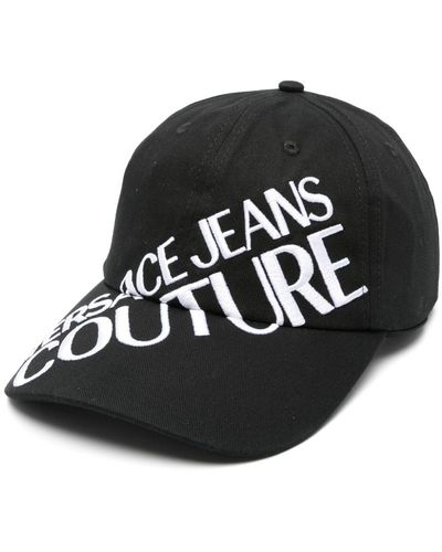 Versace Jeans Couture Logo-Embroidered Baseball Cap - Black