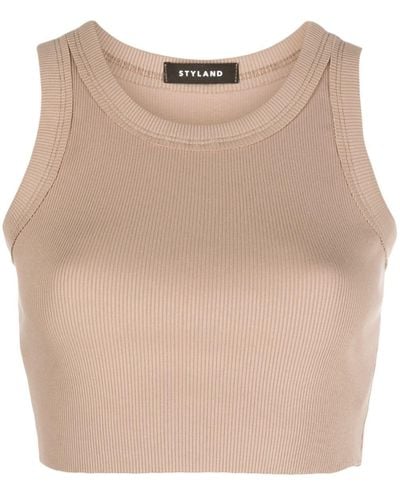 Styland Cropped Top - Naturel