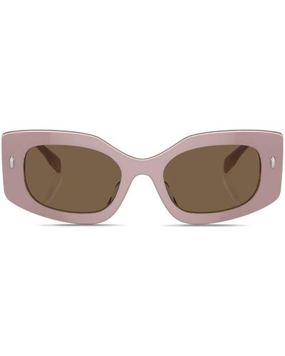 Tory Burch Miller Rectangle-frame Sunglasses - Brown