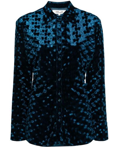 Diane von Furstenberg Camicia Soluck - Blu