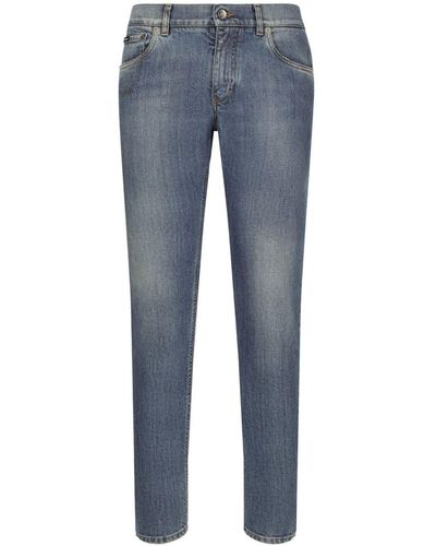 Dolce & Gabbana Slim-fit Jeans - Blauw