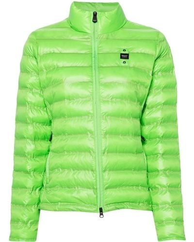 Blauer Zip-up Puffer Jacket - Green