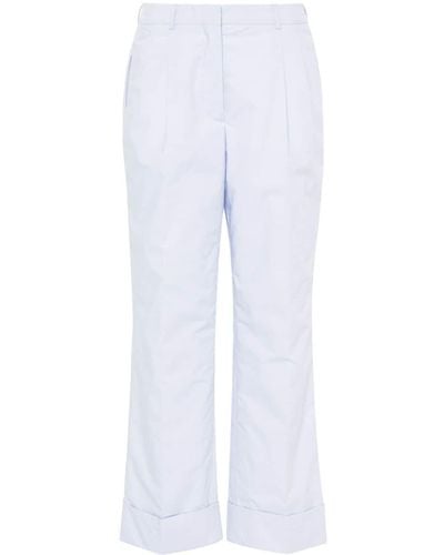Officine Generale Willow High-waist Straight Pants - White