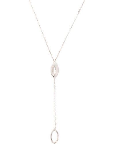 Mulberry Bayswater Postman's Lock Long Necklace - White
