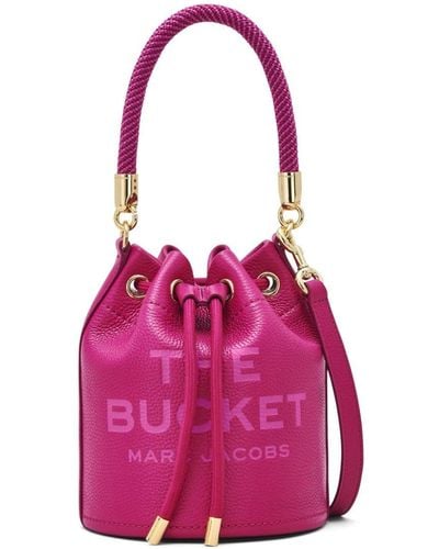 Marc Jacobs The Bucket Leren Tas - Roze