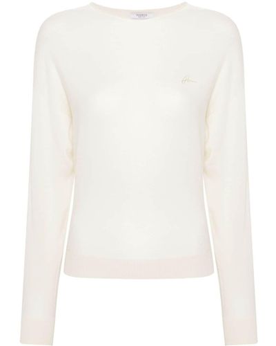 Peserico Appliqué-logo Sweater - White