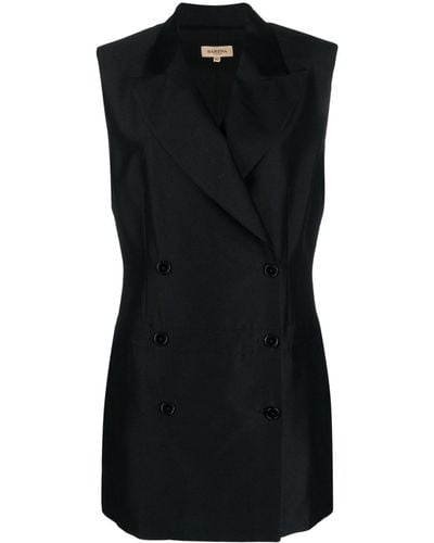 Barena Bellini Mini-jurk Met Dubbele Rij Knopen - Zwart