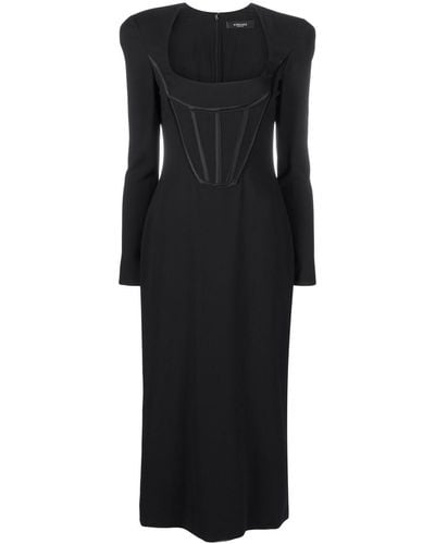 Versace Corset-top Midi Dress - Black