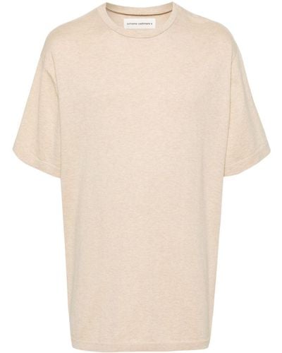 Extreme Cashmere T-shirt Met Print - Naturel