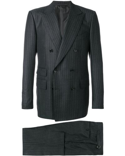 Tom Ford Anzug mit Nadelstreifen - Grau