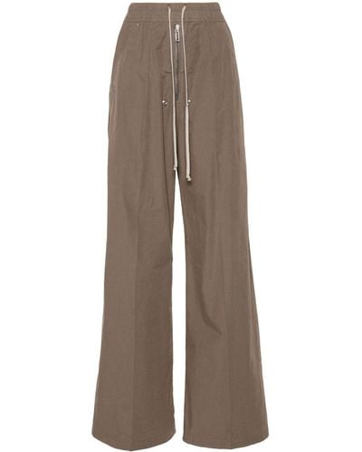 Rick Owens Pantalones rectos estilo gabardina - Marrón