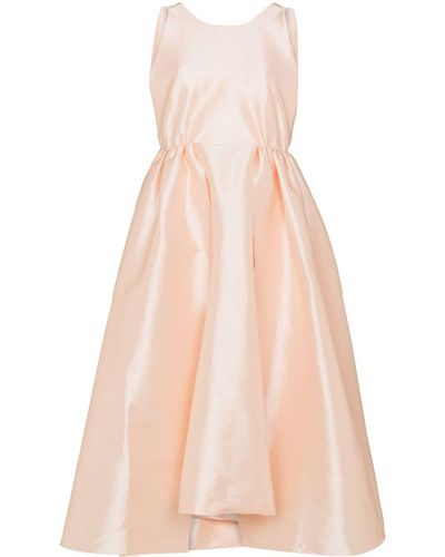Kika Vargas Gathered-detail Sleeveless Dress - Pink