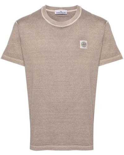 Stone Island T-shirt Met Compass-logopatch - Meerkleurig