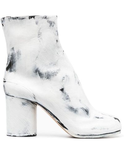 Maison Margiela Botines con puntera Tabi - Blanco