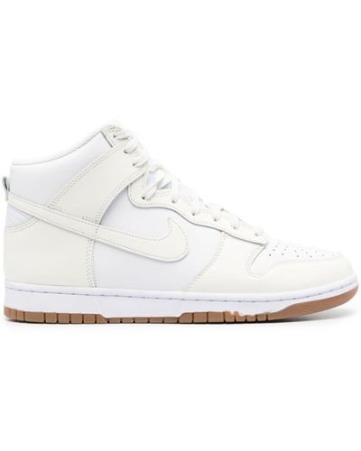 Nike Dunk High Leather Sneakers - White