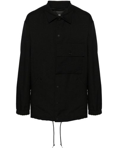 Y-3 Giacca-camicia Sport Uniform Coach - Nero