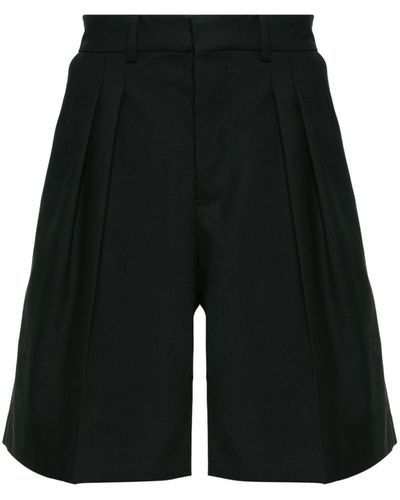 Nanushka Carsten Pleated Shorts - Black