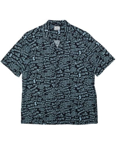 Ksubi Overhemd Met Print - Blauw