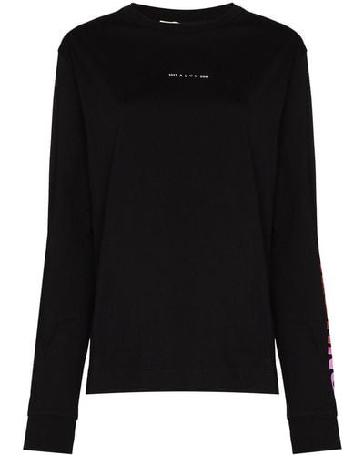 1017 ALYX 9SM Sudadera Techno con cuello redondo - Negro