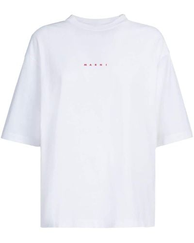 Marni ロゴ Tシャツ - ホワイト