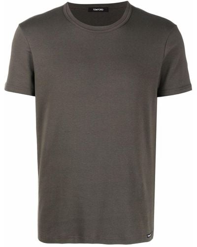 Tom Ford T-shirt à coupe stretch - Gris