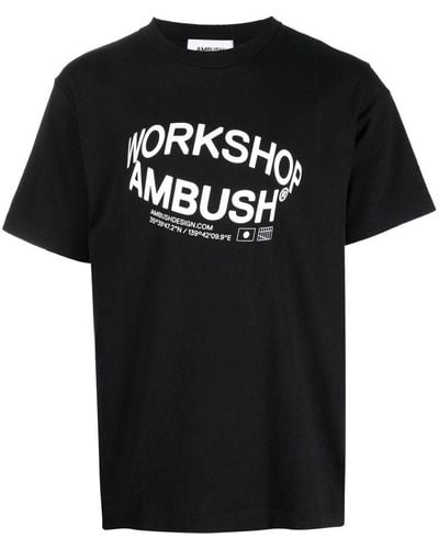 Ambush T-Shirt mit Logo-Print - Schwarz