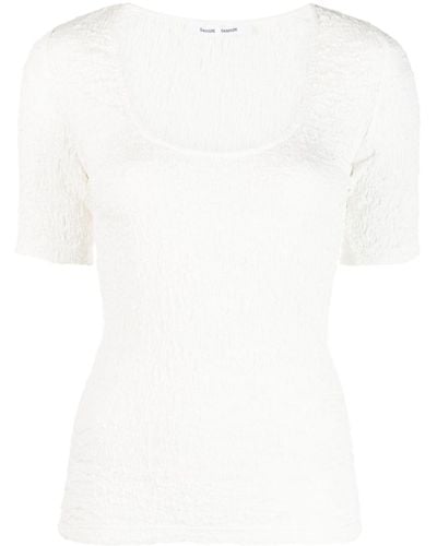 Samsøe & Samsøe T-shirt con effetto cloqué - Bianco