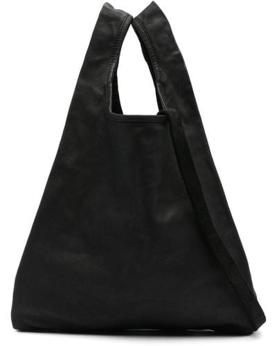 Guidi Leather Shoulder Bag - Black