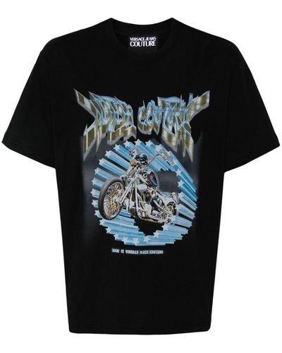 Versace Jeans Couture グラフィック Tシャツ - ブラック